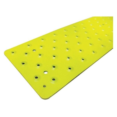 Stair Tread Cover Aluminum Yellow, 36 in W x 3/32 in Thick MPN:NST103736YL0