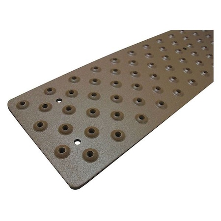 Stair Tread Cover Aluminum Brown, 48 in W x 3/32 in Thick MPN:NST103748BR0