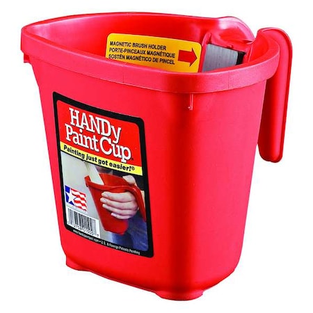 Plastic Paint Bucket, 1 pt, 6