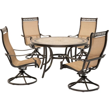Monaco 5-Piece Dining Set MPN:MONACO5PCSW