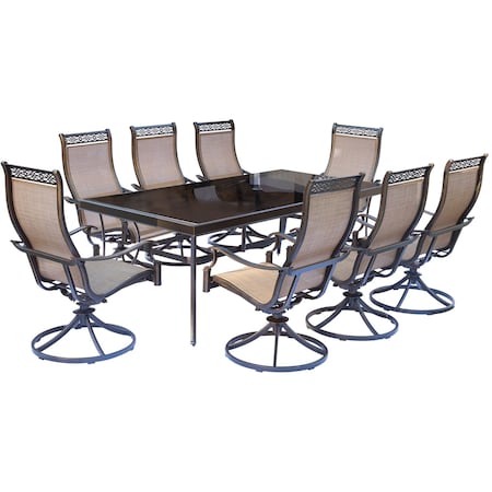 Monaco 9-Piece Dining Set MPN:MONDN9PCSWG