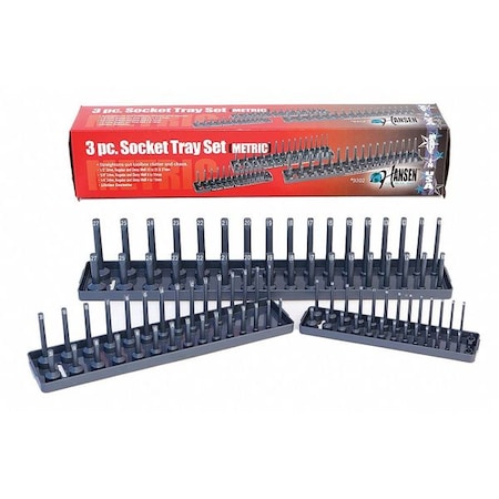 Socket Tray Set, Metric, 3 pcs MPN:9302