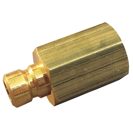 Hydraulic Quick Connect Hose Coupling, Brass Body, Push-to-Connect Lock, 3/4