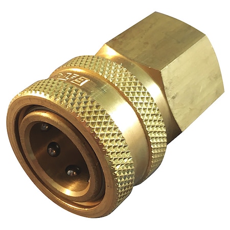 Hydraulic Quick Connect Hose Coupling, 303 Stainless Steel Body, Push-to-Connect Lock, ST Series MPN:LL3S21