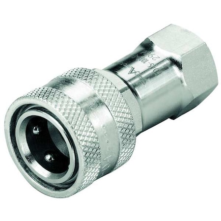 Hydraulic Quick Connect Hose Coupling, 316 Stainless Steel Body, Push-to-Connect Lock, HK Series MPN:ML2H16