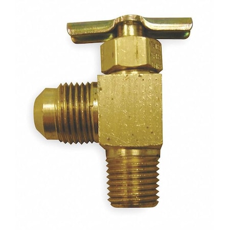 Needle Valve, Angled, Brass, 1/8 x 1/4 In. MPN:320