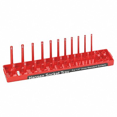 Socket Tray Red Plastic MPN:1401