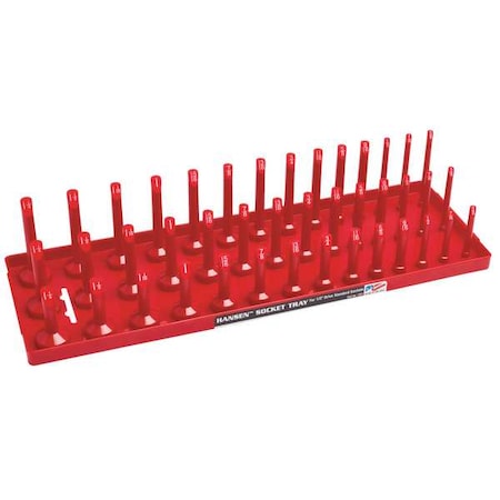 SocketTray, Red, Plastic, 311/16in, 1PK MPN:12013