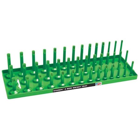SocketTray, Green, Plastic, 311/16in, 1PK MPN:12033