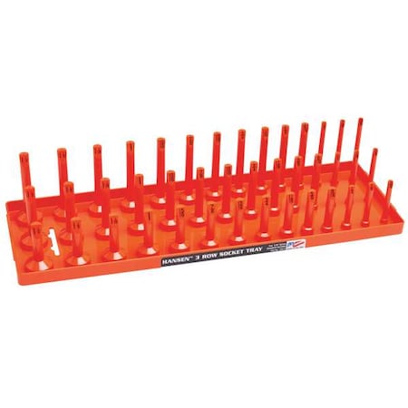 SocketTray, Orange, Plastic, 311/16in, 1PK MPN:12053