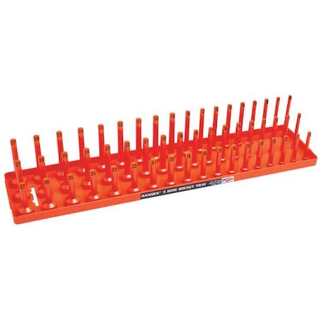 SocketTray, Orange, Plastic, 311/16in, 1PK MPN:12063