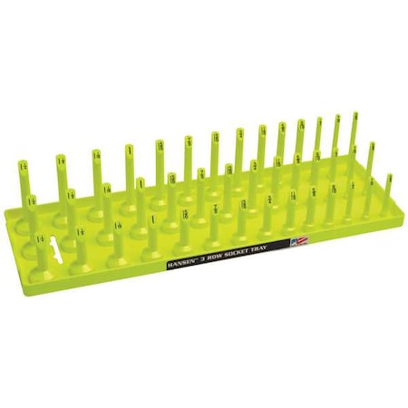 SocketTray, Yellow, Plastic, 311/16in, 1PK MPN:12073