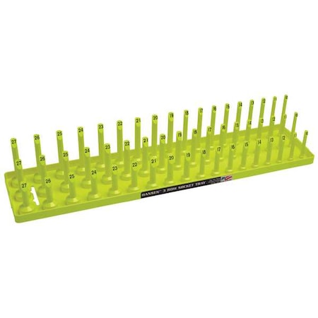 SocketTray, Yellow, Plastic, 311/16in, 1PK MPN:12083