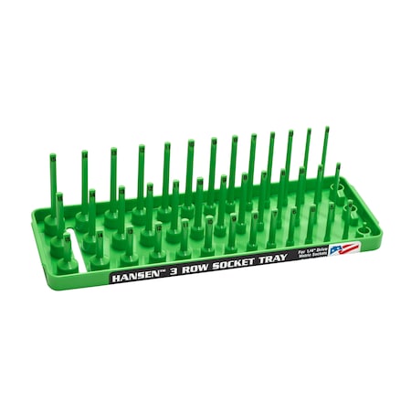 Metric Three Row Socket Tray for 1/4