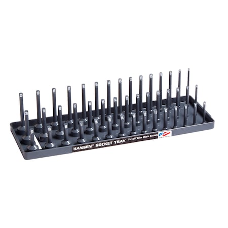 Metric Three Row Socket Tray for 3/8