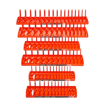 Metric and Fractional Socket Tray Set for 1/2