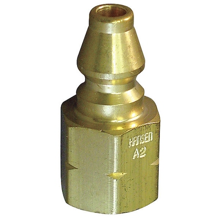 Coupler Plug, (F)NPT, 1/4, Brass MPN:A2