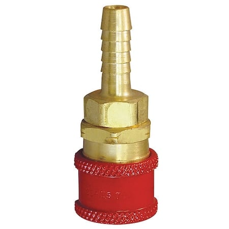 Coupler Body, Hose Barb, 1/4, Brass MPN:RD708