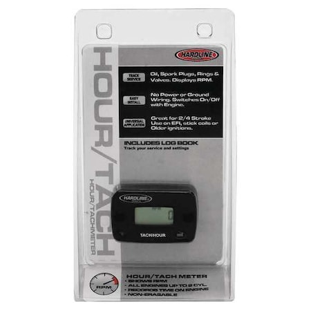 Hour/Tach Meter for Gas Engine, 2 Cyl MPN:HR-8061-2