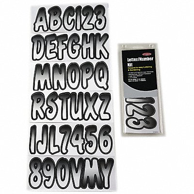 Number and Letter Combo Kit White/Black MPN:GWHBKG200