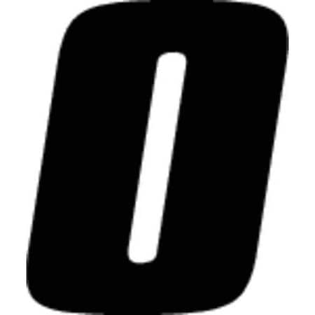 NumberLabel, Vinyl, 5-1/2inH, 3-7/8inW, PK12 MPN:DB512B-0