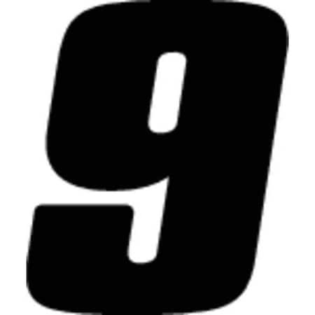 NumberLabel, Vinyl, 5-1/2inH, 3-7/8inW, PK12 MPN:DB512B-9
