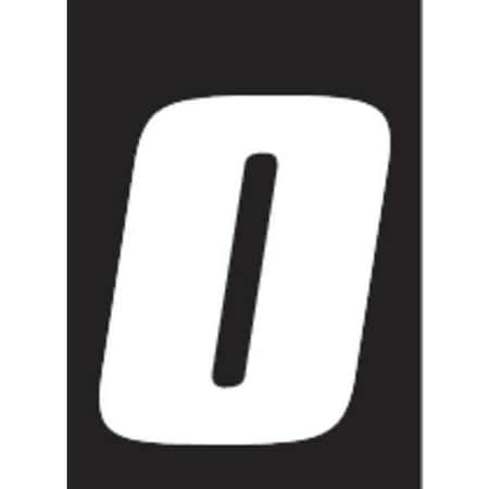 NumberLabel, Vinyl, 5-1/2inH, 3-7/8inW, PK12 MPN:DB512W-0