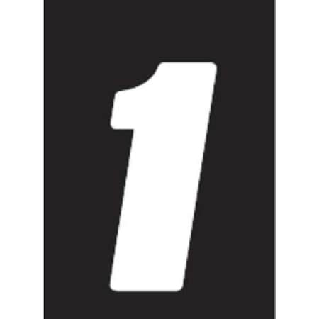 NumberLabel, Vinyl, 5-1/2inH, 3-7/8inW, PK3 MPN:DB53W-1