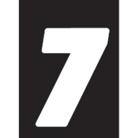 NumberLabel, Vinyl, 7inH, 5inW, PK12 MPN:DB712W-7