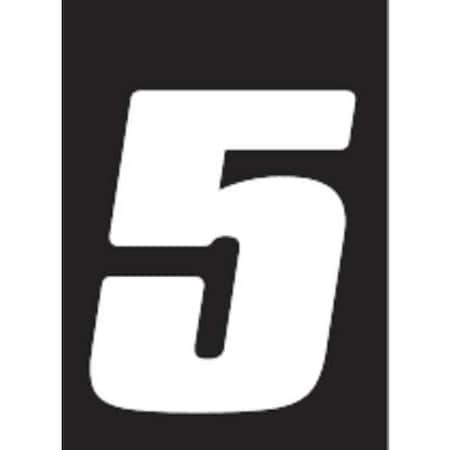 Number Label, Vinyl, 7 in H, 5 in W, PK3 MPN:DB73W-5