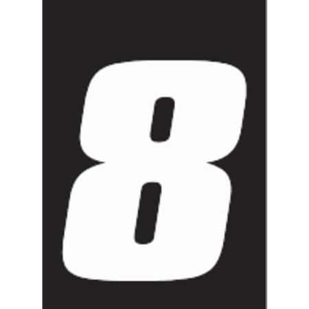 Number Label, Vinyl, 7 in H, 5 in W, PK3 MPN:DB73W-8