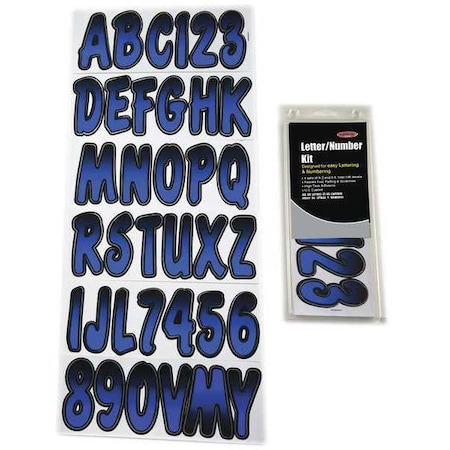 LetterandNumberLabelSet, 3inH, 1-1/2inW MPN:GBLBKG200