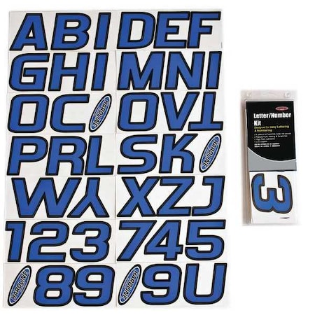 LetterandNumberLabelSet, 3inH, 2-7/8inW MPN:GBLBLK700