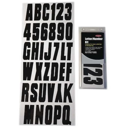 LetterandNumberLabelSet, 3inH, 1-1/2inW MPN:GBLK350EC