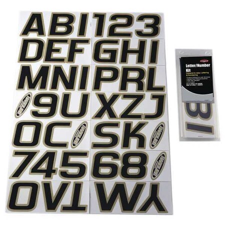 LetterandNumberLabelSet, 3inH, 2-7/8inW MPN:GBLKBE700