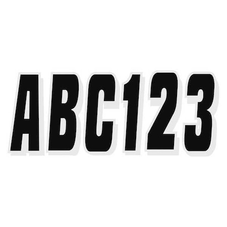 LetterandNumberLabelSet, 3inH, 1-1/4inW MPN:GBLKSI320