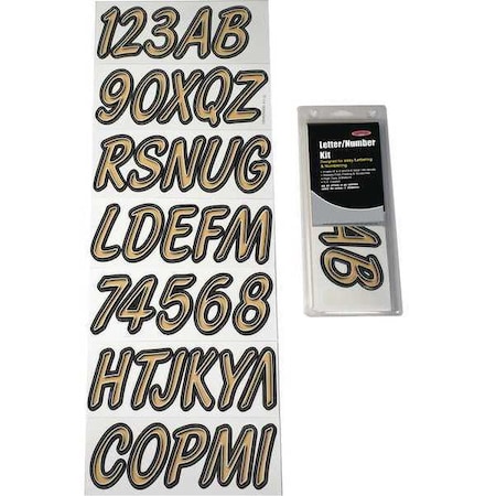LetterandNumberLabelSet, 3inH, 1-3/8inW MPN:GBRBKG400