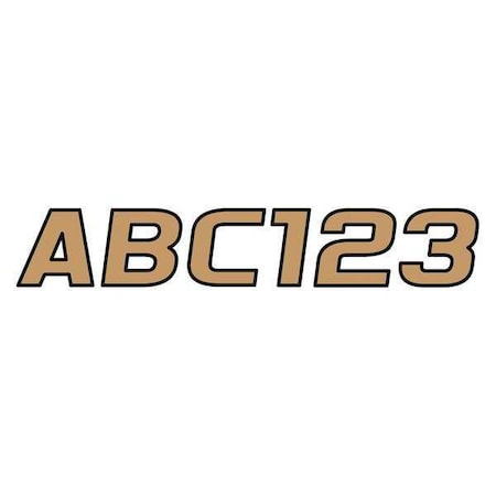 LetterandNumberLabelSet, 3inH, 2-7/8inW MPN:GBRBLK700