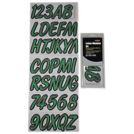 LetterandNumberLabelSet, 3inH, 1-3/8inW MPN:GKIBKG400