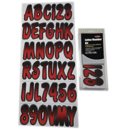 LetterandNumberLabelSet, 3inH, 1-1/2inW MPN:GREBKG200