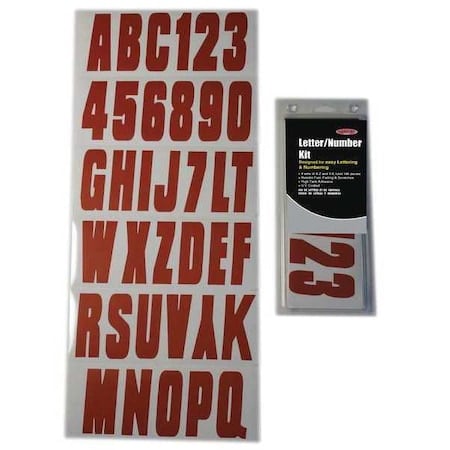 LetterandNumberLabelSet, 3inH, 1-1/2inW MPN:GRED350EC