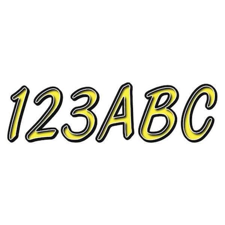 LetterandNumberLabelSet, 3inH, 1-3/8inW MPN:GYEBKG400