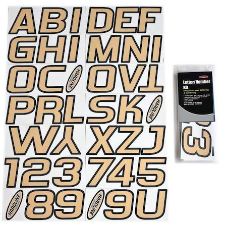 LetterandNumberLabelSet, 2inH, 1-1/2inW MPN:GYEBLK500