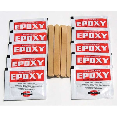 Construction Adhesive, Double/Bubble Extra Fast Setting Series, Amber, Packet, 10 PK MPN:4001-BG10