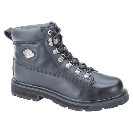 Men's 6-Inch Work Boot, 11 1/2 M, Steel Toe, 5 in H, Black, D91144 MPN:D91144