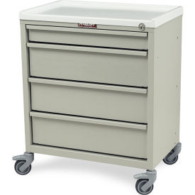 Harloff Compact Economy Treatment Cart with Four Drawers Sand - ETC-4 ETC-4SD