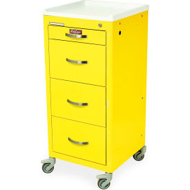 Harloff M-Series Tall Isolation Cart 4 Drawers Key Lock 18