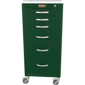 Harloff M-Series Narrow Procedure Cart 6 Drawers Key Lock 18