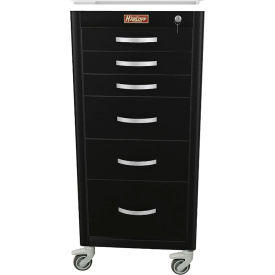 Harloff M-Series Narrow Procedure Cart 6 Drawers Key Lock 18
