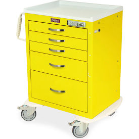 Harloff M-Series Short Isolation Cart 5 Drawers & E Lock 30